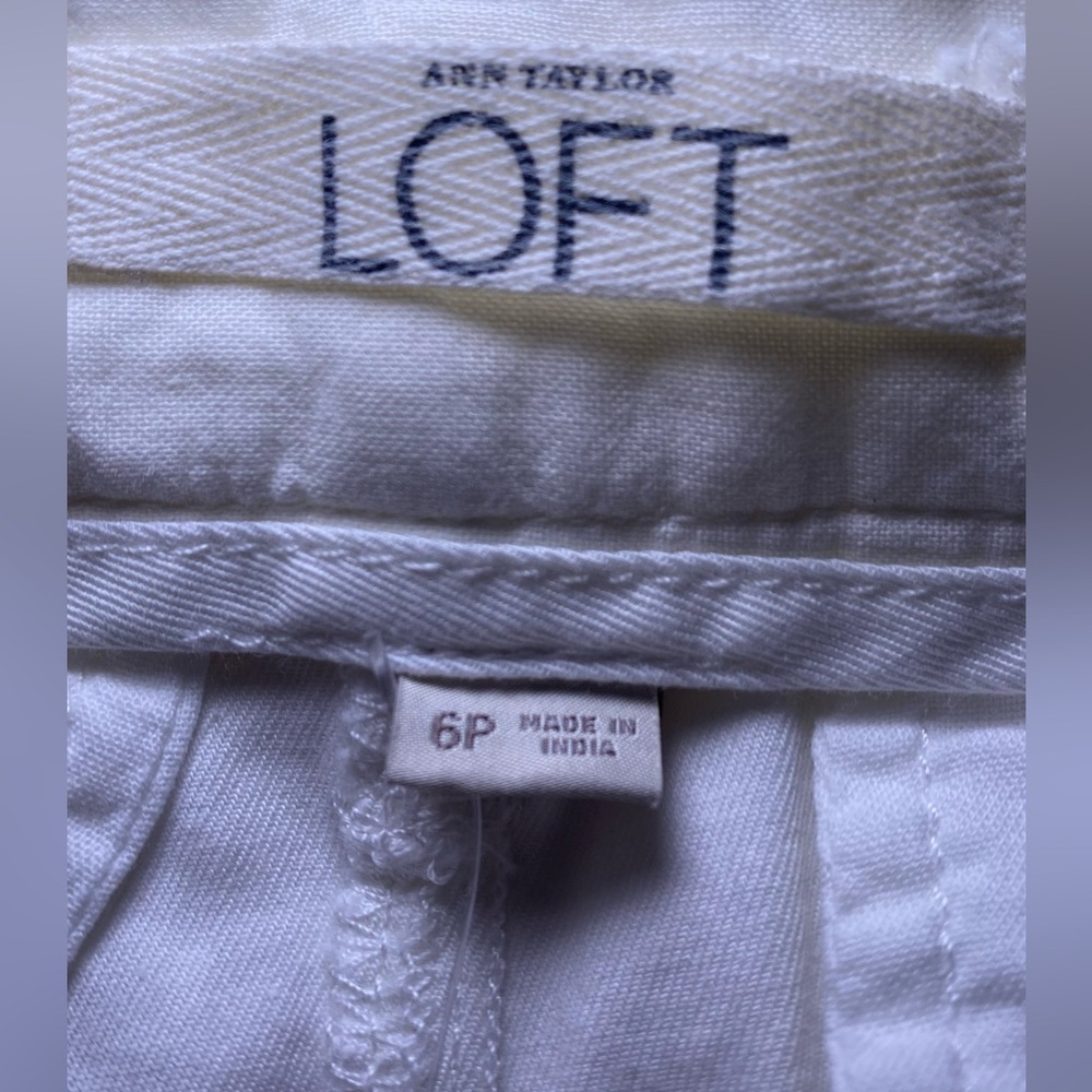 Ann Taylor LOFT  Bright White Tie-Waist Mini Skirt - Picture 5 of 10